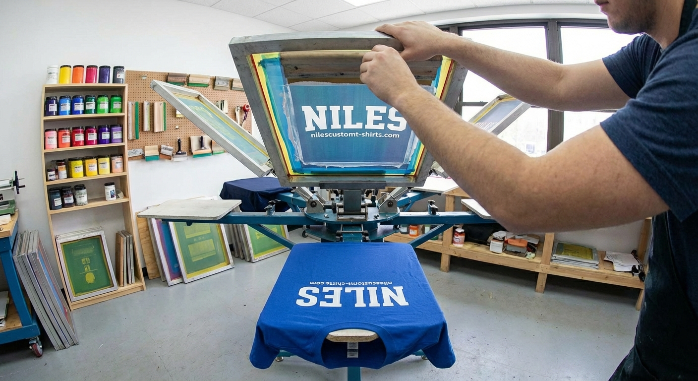 Custom screen printing for Niles IL 60714